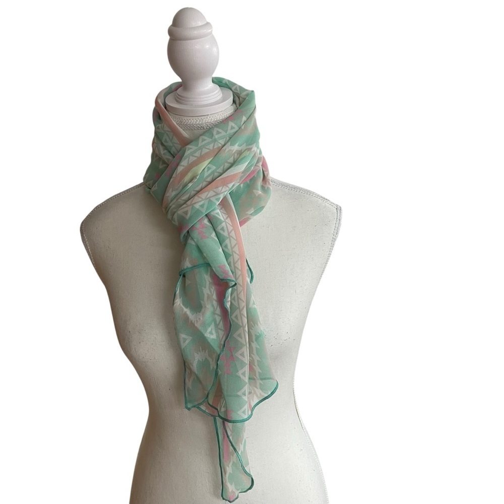Chubbies Aztec Print Scarf Green Pink